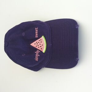 Simply Southern Purple "Simply Sweet" Watermelon Adjustable Hat